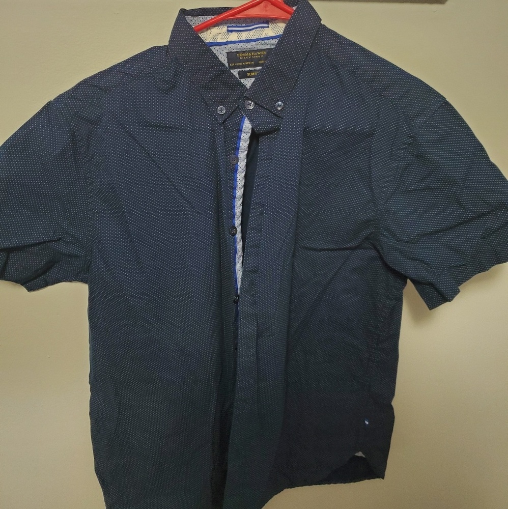 Men's Blue Button up